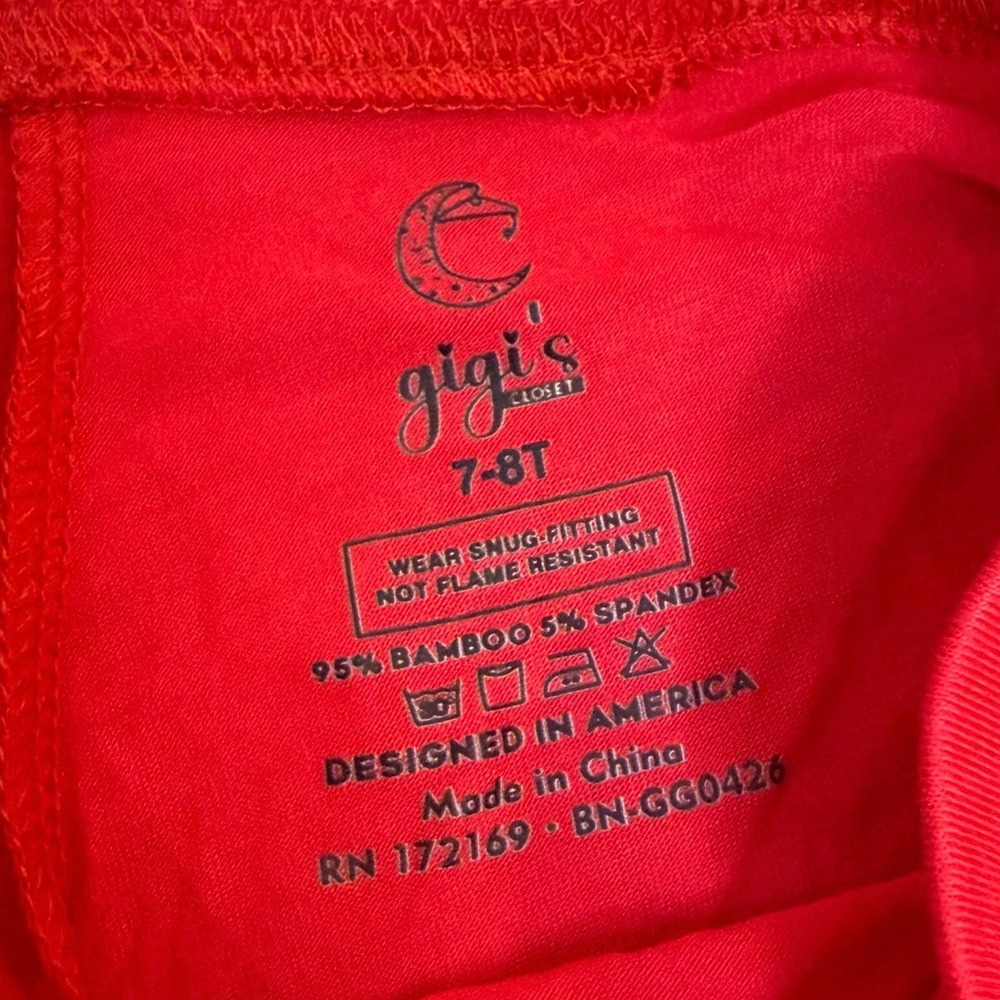Bamboo Kids Boxy Tee & Shorts Day Wear In-N-Out Burger Set 7-8T NWT - Picture 3 of 8